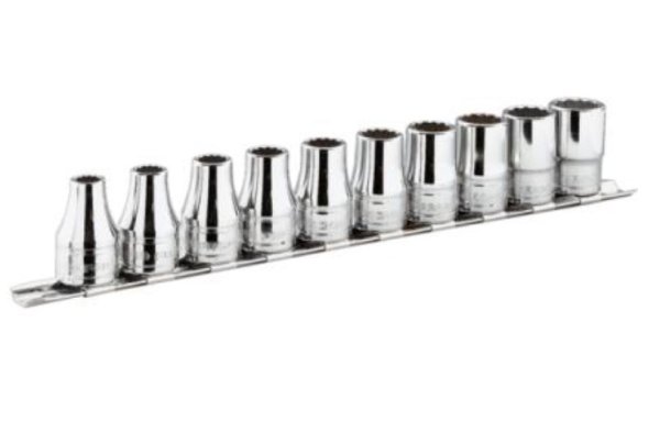 (S.40E)-1/2" Drive 12pt Shallow Metric Socket Set (8-16mm)