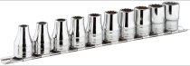 (S.40E)-1/2" Drive 12pt Shallow Metric Socket Set (8-16mm)