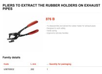 (876B) - Pliers for Rubber Exhaust Hangers (USAG)