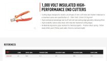 (190A.16VE) -Insulated "End Cutter" Pliers-160mm
