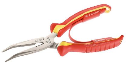 (195A.20VE)-Insulated Half Round Plier w/Angled Tips-200mm (Facom)