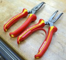 (195A.20VE)-Insulated Half Round Plier w/Angled Tips-200mm (USAG)