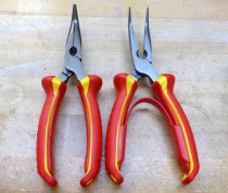 (195A.20VE)-Insulated Half Round Plier w/Angled Tips-200mm (USAG)