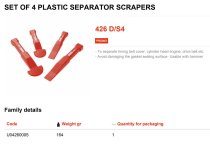 (DM.PS4)-4pc Plastic Chisel/Scraper Set (USAG)
