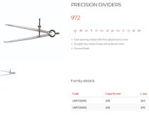 (DELA.1901.07)-Dry Tip Precision Divider/Scriber-200mm (USAG)
