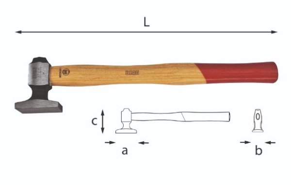 (862D.60)-Autobody-Flat Dresser Hammer (USAG)