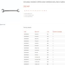 (44.1/4x5/16)-Open End Wrench-1/4x5/16" (USAG)
