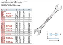 (44.1/4x5/16)-Open End Wrench-1/4x5/16" (Facom)