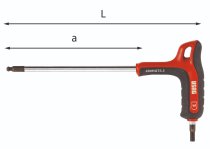 (84HGTS.6)-Heavy Duty Soft Grip P-Handle Hex w/Spherical Tip-6mm