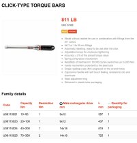 (S.306-100D)-1/2" Drive Torque Wrench (20-100nm) (wrench only) (USAG)