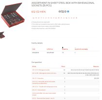 (S.440MU)-1/2" Drive 12pt Mixed Drive Tool Set (USAG)