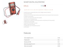(711B)-Smart Digital Multimeter (w/Auto Calibration)(USAG)