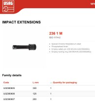 (NM.215A) -1" Drive Impact Extension-330mm (13")(Facom)
