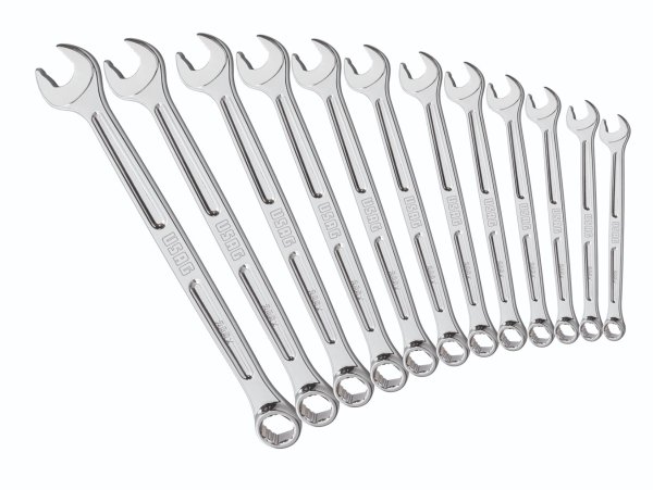 (441.J12)(285x)-Grip Series Mid-length Combination Wrench Set-12pc (8-19mm) (USAG) (3 available at this price)