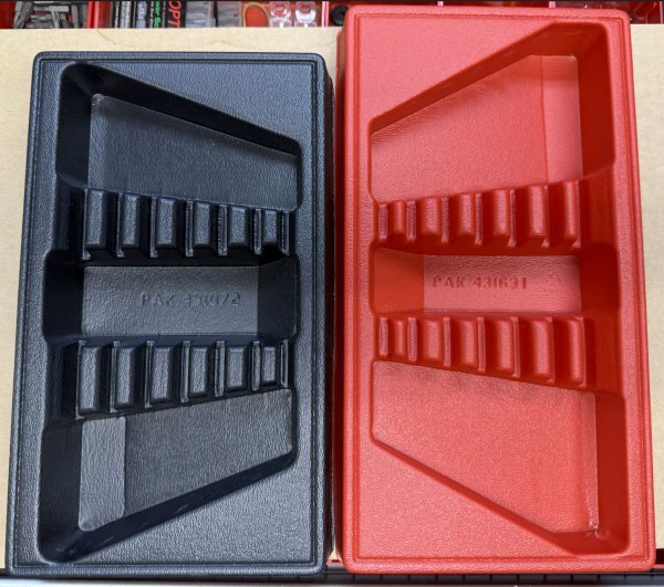(PAK431072 & PAK431631) - Replacement Trays for Snap-on Combination Wrenches (set-metric & fractional) (1 available)