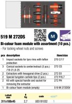 (MODM.ROUE2) - Wheel Lock Removal Tool Foam Module Set (USAG) (2 available at this price)