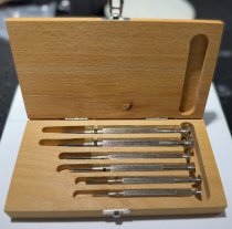 (715 34 46) Wurth 6pc Jeweler's Screwdriver Set (with Wooden Box) (made in Germany) (1 available)