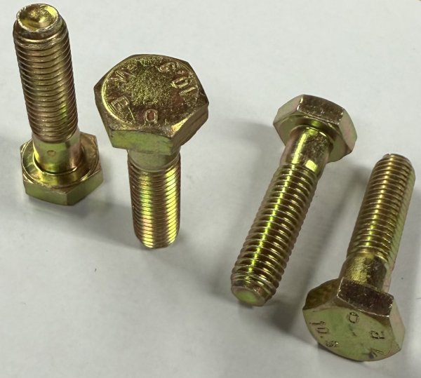 (31111137888) - Hex Bolt-10x40mm Yellow Cadmium Plating (gr10.9, cadmium plated) (alt-11621427586) (Bag of 4pc)