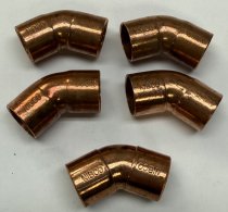 Copper Fitting (1/2") - 45 degree Elbow (NIBCO) (3 lots available)