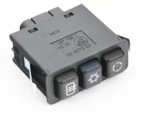 (61311384481)-Multi-switch for E34 525i/535i/M5 (89-95) - (Rear Defrost, AC & Recirc) (1 available)
