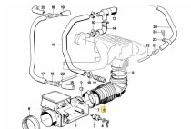 (13541278947)-Air Intake Boot-318i (84-85) (alt 13541285237) (Genuine BMW) (1 available)