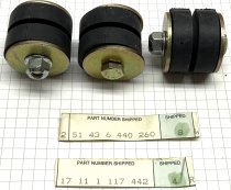 (51436440260 & 17111117442) - Radiator Mount Assembly (Upper)-325e/i (84-87), 528e/533i (82-88), 633/635 (82-89), M3 (88-91) (3 available)