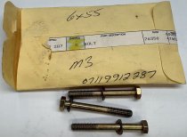 (07119912287)-Hex Bolt with Washer - M6x55 (for E30 M3 oil pan) (Genuine BMW) (3 available)