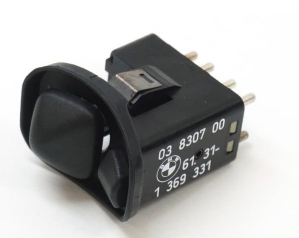 (61311378847)-Electric Side Mirror Switch - E30 (84-93), E24 (78-91), E34 (89-95), E23/E32 (78-94), Z3 (96-02) (Alt-61311369331) (1 available)