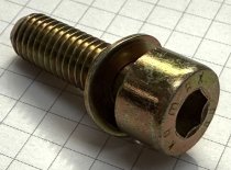 (07119920022)-Fillister Head Screw-8x29mm w/washer (at AC compressor, motronic ignition, etc) (Genuine BMW) (1 available)