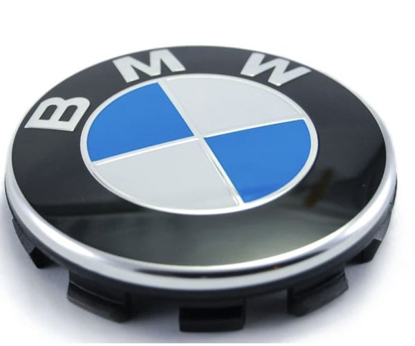(36136783536)-Wheel Cap with Emblem (68mm) (alt-36131180419) - fits most BMW's (Genuine BMW) (2 available)