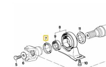 (26111225089)-Driveshaft Dust Plate - 318/325/M3 (84-91), 735i (88-93), 525i/535i/M5 (89-93) (Genuine BMW) (11 available)