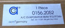 (64118391356)-A/C Evaporator-318/323/325/328/M3 (92-99) (ACM-Germany) (with Expansion valve & boot) (1 available)