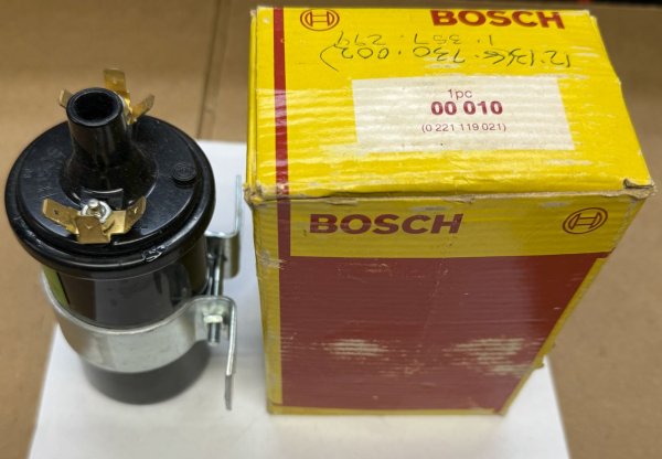 (12131357294)-Coil-2002 (74-76), 320i (77-79), 530i (75-78), 630i (77) (original Bosch Black coil-"010") (1 available)