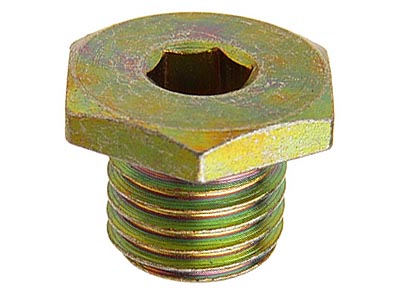 (11131742994)-Oil Drain Plug-M12x1.5mm (Allen head) -8cyl models (E34/E32/E38/E39/X3) (Genuine BMW) (1 available)