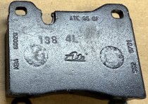 (34111159261) (D292A)-Brake Pad Set (Front)-528i/530i (75-81), 630i/633i (77-84), 733i (78-84) (1/2 set with shims) (ATE)