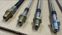 (34321159881-Stainless)-Brake Hose (Rear)(L=200mm) - Bavaria, E21, E12, E30, E36, E23, E24, E28, E32, E34 (1969-2002) (Fischer-Hydraulik) (3 available)