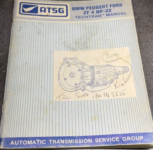(Pub)(89891-ATSG) - BMW/Peugeot/Ford ZF 4HP-22 Manual (96 pages) (1 available)