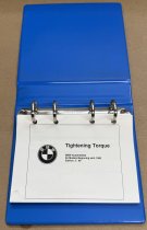 (Pub)(01619783691 & 01699099704) - BMW Torque Spec Notebook & 4-ring Binder (1 available)
