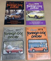 (Edmunds-75/76/77/78) - Edmunds Car Buyer Price Books -1975/1976/1977/1978 foreign cars ($10 PER BOOK-your choice)