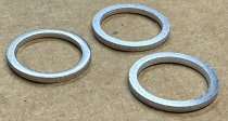 (07119963130)-Aluminum Crush Washer - M12x15.5x1.5mm (Elring, made in Germany) (pack of 3 washers)