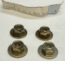 (51211803363)-Stop Nut (with washer) - 6mm (yellow zinc version of the 07147153450)-E46, X3 (Genuine BMW) (4 available)