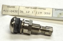 (36121119332) - Valve Stem with Cap (metal) - for use with alloy wheels (Genuine BMW) (1 available)