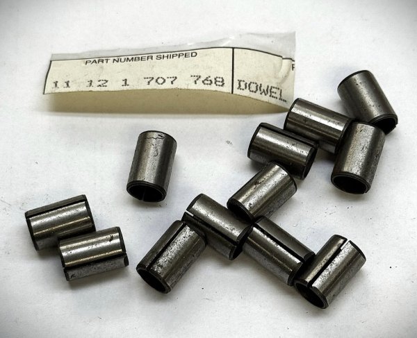 (11121726244)-Dowel (8.5x13) - 325e/325i (84-91), 528e (82-88), 525i (89-90) (alt - 11121707768) (Genuine BMW) (12 available)