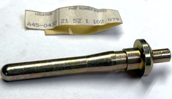 (21521102079)-Slave Cylinder Thrust Rod-1600/2002/2002tii (67-76), Bavaria/CS (69-74) (Genuine BMW) (1 available)