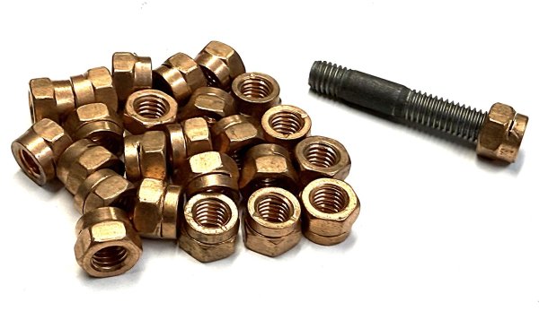 (11621304755)-Copper Exhaust Lock Nuts - M3 (88-91), M5/M6 (87-93) (Genuine BMW) (25 available)