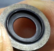 (11141435968)-Rear Main Seal Bolt Gasket (6 per car)-E32/E34, E38/E39, E31 (w/4 liter engines) (Genuine BMW) (41 available) (Lot pricing)