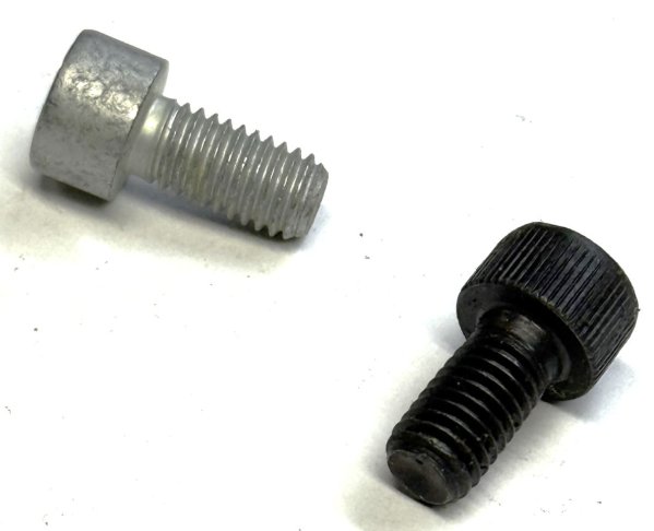 (07119904101)-Pressure Plate Fillister Head Bolt-M8x16mm - most 90-on models (BLACK/gr12.9) (alt-07119901023) (Agrati/Italy) (40 available)