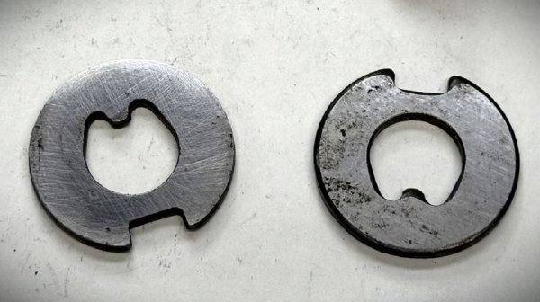 (31212634115)-Slotted Washer (on Front Spindle) - 1600/2002/2002tii, Bavaria/CS, 320i (77-83), 530i/528i (75-81), E23/E24 (Genuine BMW) (2 available)