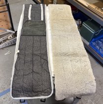 (82111468136)-BMW Factory Sheepskin Seat Vests (grey)-for front seats only - 3/5/7 Series & X5 (pre-owned)