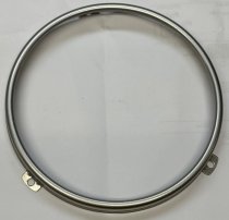 (63121362477)-Headlight Ring (for 5 3/4″ round lights)-Bavaria/CS, E21/E30, E12/E28, E23/E24 (silver) (1 available)
